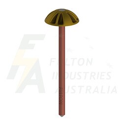 ET1918FDH - 19mm Earth rod with ET19P Airport earthing terminal